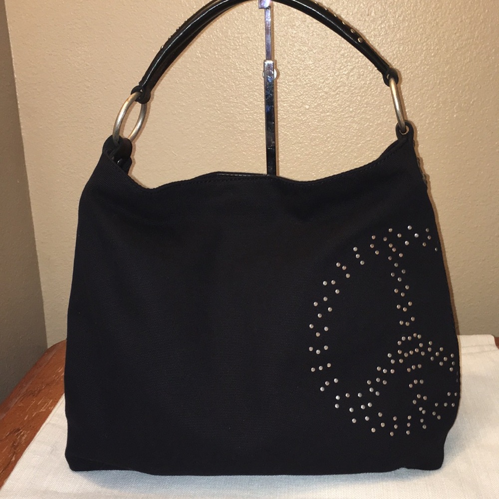 Lucky Peace Sign Hobo Bag